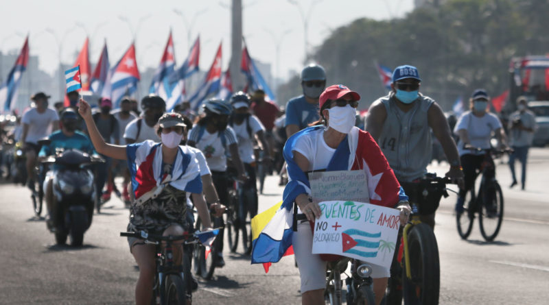 Caravana contra el bloqueo, La Habana, Cuba