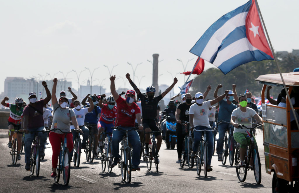 Caravana contra el bloqueo, La Habana, marzo 2021