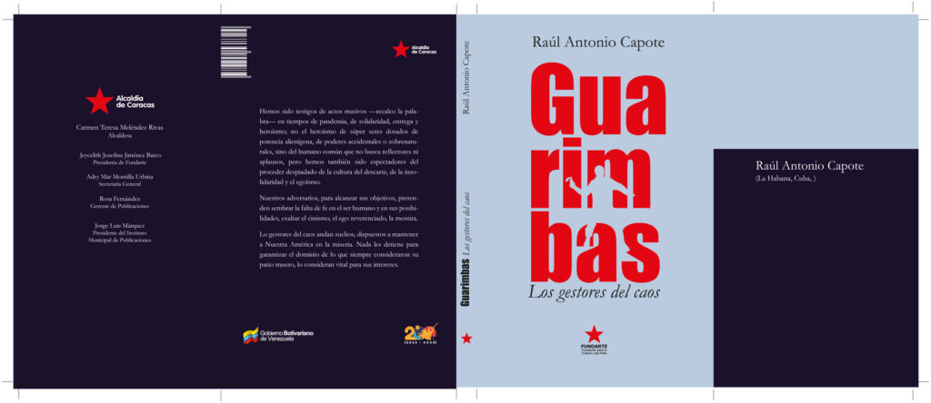 Cover of Raúl Capote's book on the Venezuelan guarimbas. Photo: Yaimi Ravelo/Cuba en Resumen.