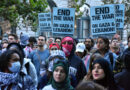 Manifestación en San Francisco, EEUU, por el cese del genocidio israelí contra Palestina y Líbano.