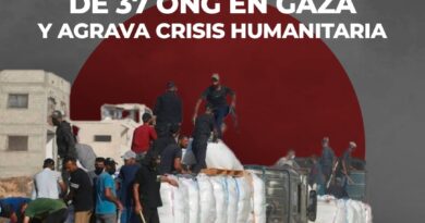“ISRAEL” PROHÍBE LABOR DE 37 ONG EN GAZA Y AGRAVA CRISIS HUMANITARIA