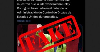 Gobierno de Venezuela desmiente fake news contra presidenta encargada