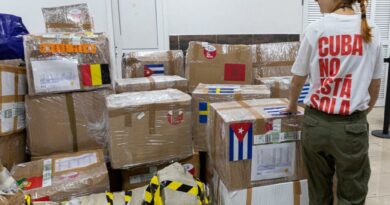 Llega a Cuba convoy europeo con 5 toneladas de ayuda solidaria