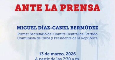 Díaz-Canel comparecerá ante la prensa mañana