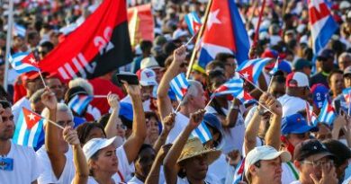 Todos con Cuba: Contra la amenaza de agresión imperialista. Por el derecho la vida