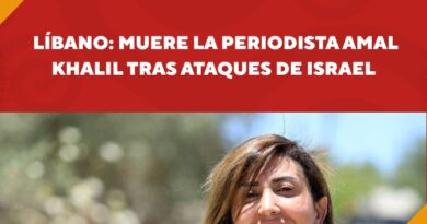 Líbano: muere la periodista Amal Khalil tras ataques de Israel