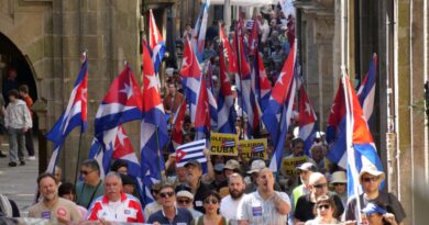 Gran movilización en España contra asedio imperialista al pueblo de Cuba