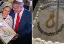 Ministro de Seguridad israelí celebra su cumpleaños con un pastel decorado con una soga