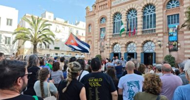 Apoyo al pueblo cubano en Europa y de rechazo a cualquier intervención militar