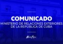 Comunicado del Ministerio de Relaciones Exteriores de Cuba sobre la Nueva Orden Ejecutiva de Trump