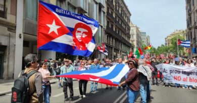 Cuba estuvo presente en el Primero de Mayo de Barcelona