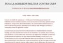 Manifiesto «No a la agresión militar contra Cuba» es respaldo en universidades y comunidad científica del Estado español