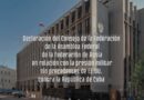 Declaración del Consejo de la Federación de la Asamblea Federal de Rusia ante la presión militar de EEUU contra Cuba