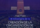 Denuncia Cuba ataque permanente a pilares de la ONU en su aniversario 81